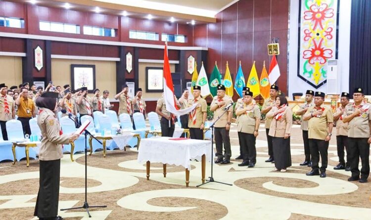 Mabida dan Pengurus Kwarda Dilantik, Gubernur: Gerakan Pramuka Merupakan Benteng Kokoh