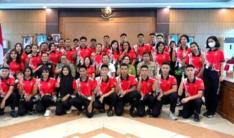Kontingen Bartim Ikuti Ikrar Bersama Anak Bangsa di Sukamara