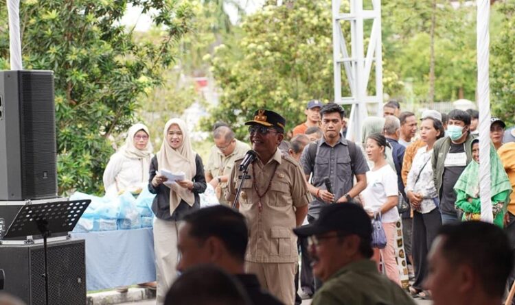 Pasar Murah dan Bantuan Pangan Presiden dan Gubernur Disambut Hangat Pelajar dan Mahasiswa Kalteng