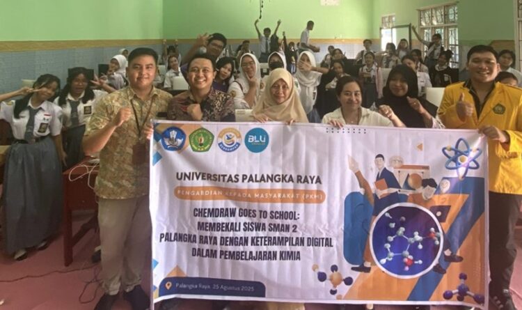 UPR Dorong Literasi Digital Kimia Lewat Pelatihan ChemDraw di SMAN 2 Palangka Raya