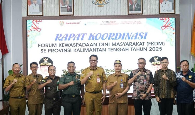 Kabinda Kalteng Tekankan Pentingnya Koordinasi dan Konsolidasi FKDM