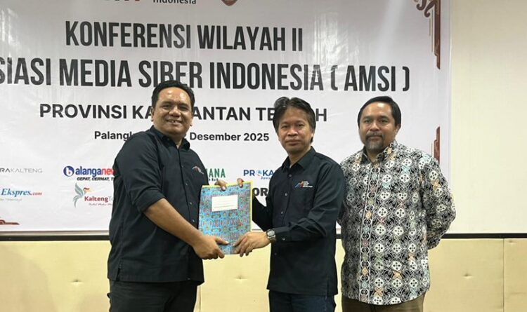 Sunrise Sinulingga Terpilih Aklamasi Pimpin AMSI Kalimantan Tengah Periode 2025-2028