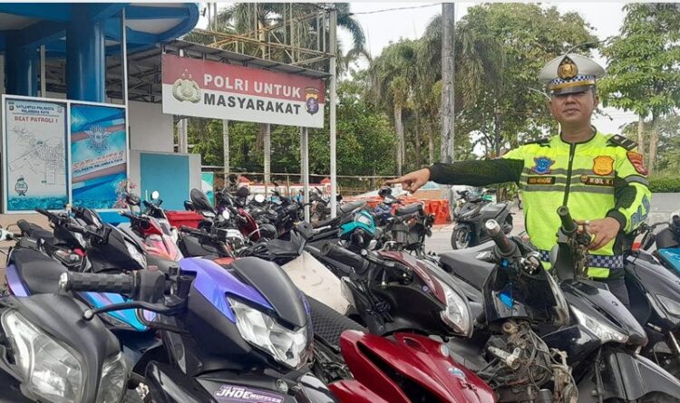 Resahkan Warga, Polisi Amankan 170 Motor Balap Liar di Palangka Raya