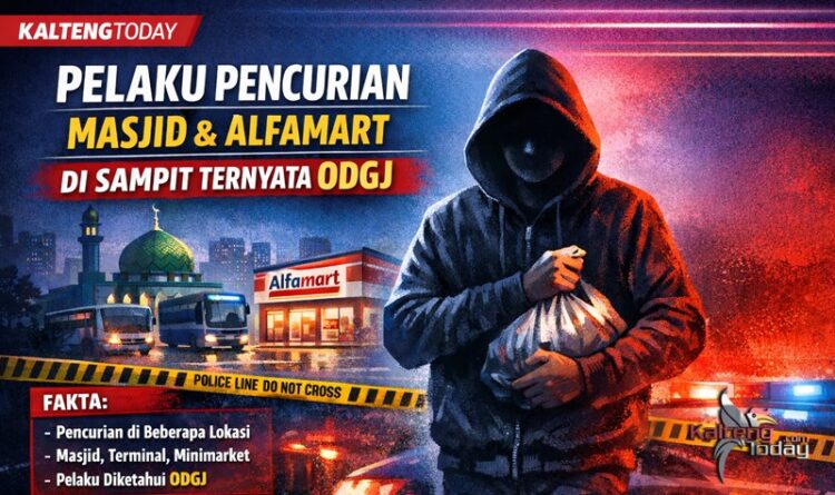 Pelaku Pencurian di Masjid dan Alfamart di Sampit Ternyata ODGJ