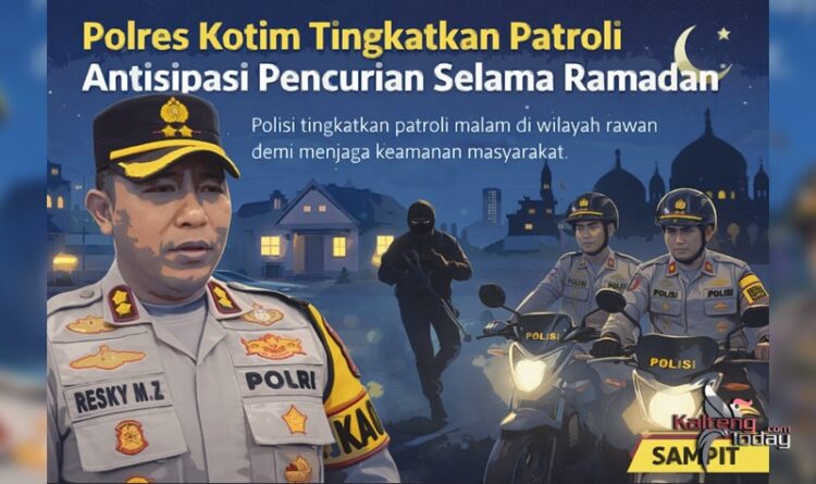 Polres Kotim Tingkatkan Patroli Antisipasi Pencurian Selama Ramadan