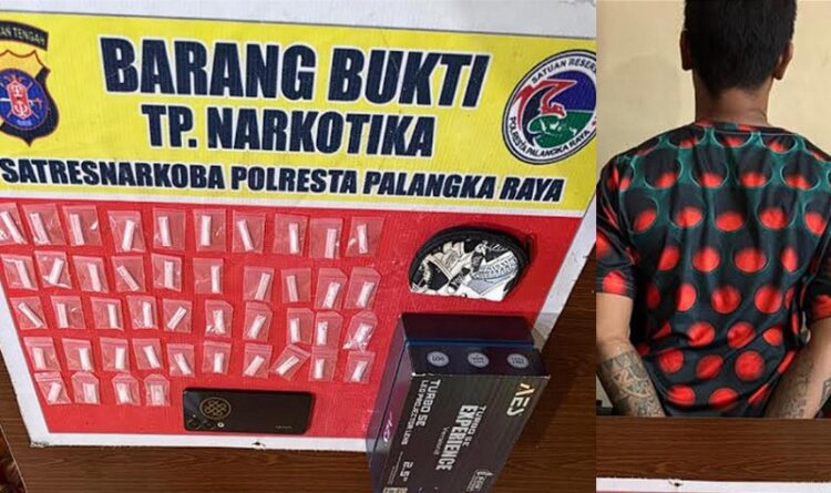 Diduga Hendak Edarkan Sabu, Seorang Pria Berinisial S Diamankan Personel Satresnarkoba Palangka Raya