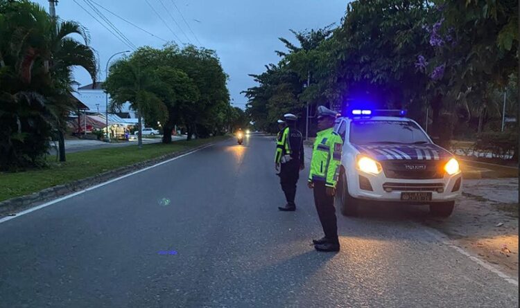 Cegah Aksi Balapan Liar, Satlantas Polresta Palangka Raya Gelar Patroli Dini Hari