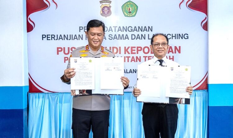 Kolaborasi Polda Kalteng dan UPR, Hasilkan Pembangunan Pusat Studi Kepolisian