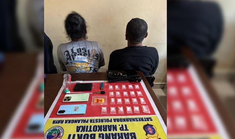 Satresnarkoba Polresta Palangka Raya Ungkap Kasus Sabu 17,27 Gram Milik Dua Terduga Pengedar