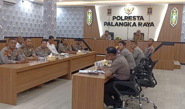 Ketahanan Pangan Jadi Fokus, Polresta Palangka Raya Ikuti Anev Nasional