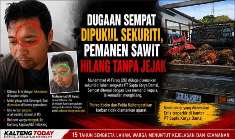 Dugaan Sempat Dipukul Sekuriti, Pemanen Sawit Hilang Tanpa Jejak