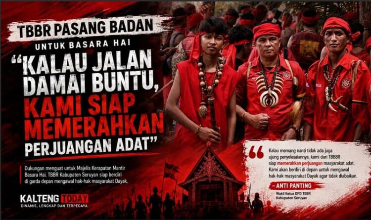Pasukan Merah Pasang Badan Untuk Basara Hai : "Kalau Jalan Damai Buntu, Kami Siap Memerahkan Perjuangan Adat"