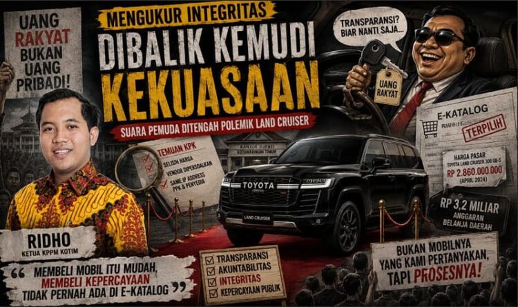 Mengukur Integritas Dibalik Kemudi Kekuasaan, Suara Pemuda Ditengah Polemik Land Cruiser