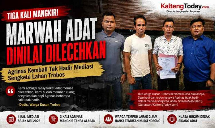 Tiga Kali Kursi Kosong Agrinas, Marwah Adat Trobos Dipertaruhkan