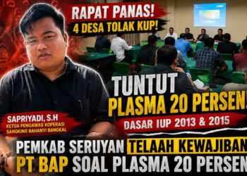 4 Desa Tolak KUP, Pemkab Seruyan Telaah Kewajiban PT BAP Soal Plasma 20 Persen