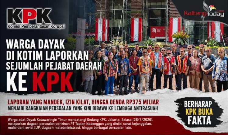 Warga Dayak di Kotim Laporkan Sejumlah Pejabat Daerah Ke KPK