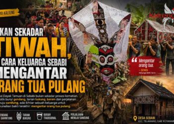Bukan Sekadar Tiwah, Ini Cara Keluarga Sebabi Mengantar Orang Tua Pulang