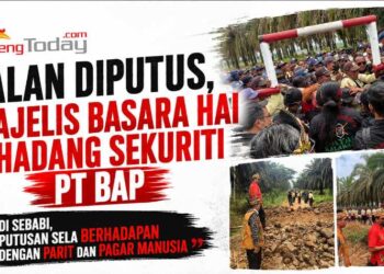 Jalan Diputus, Majelis Basara Hai Dihadang Sekuriti PT BAP