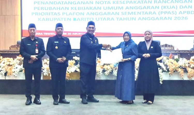 DPRD dan Pemerintah Barito Utara Tandatangani Pakta Integritas APBD 2026, Tegaskan Pencegahan Korupsi