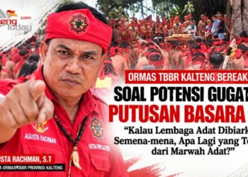 Ormas TBBR Kalteng Bereaksi soal Potensi Gugatan Putusan Basara Hai: “Kalau Lembaga Adat Dibiarkan Semena-mena, Apa Lagi yang Tersisa dari Marwah Adat?”