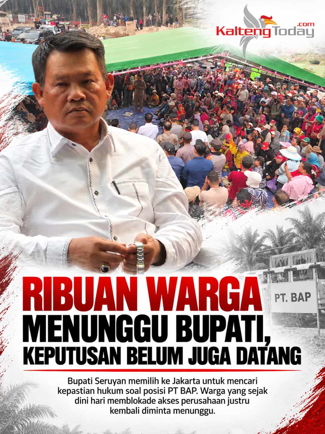 Plasma 20 Persen : Ribuan Warga Menunggu Bupati, Keputusan Belum Juga Datang