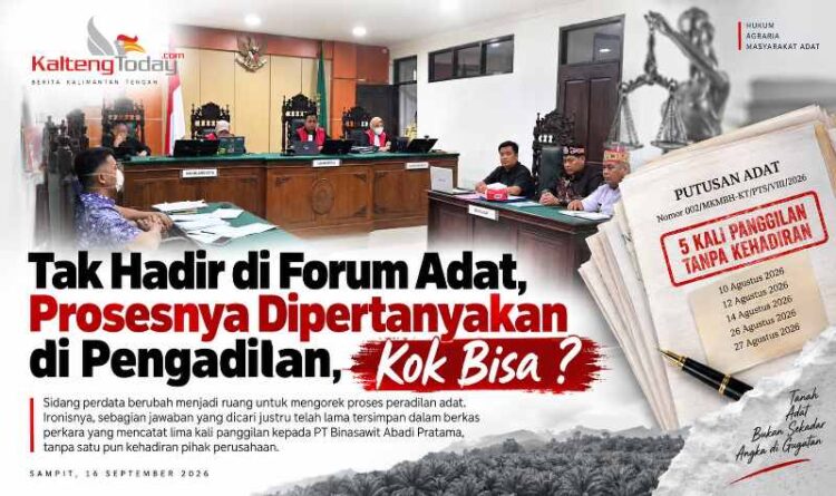 Tak Hadir di Forum Adat, Prosesnya Dipertanyakan di Pengadilan, Kok Bisa ?