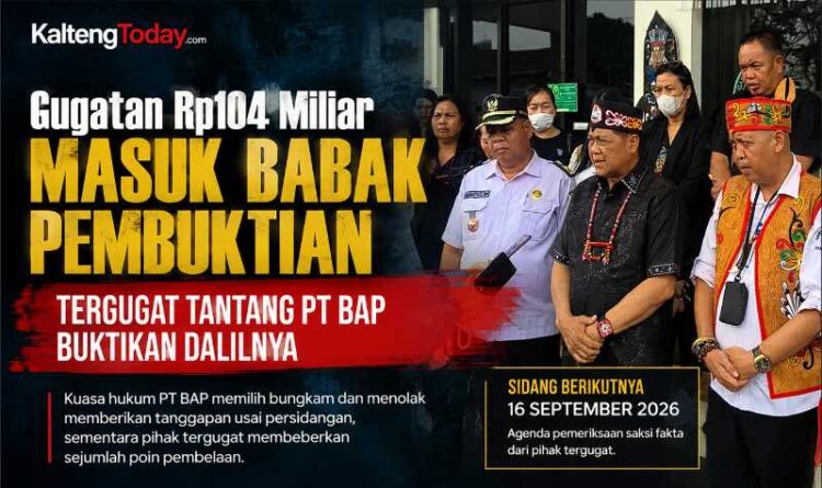 Gugatan Rp104 Miliar Masuk Babak Pembuktian, Tergugat Tantang PT BAP Buktikan Dalilnya