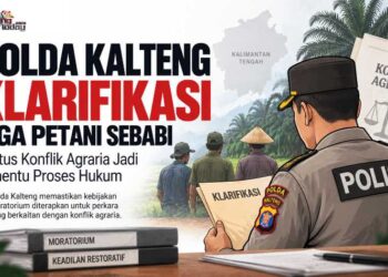 Polda Kalteng Klarifikasi Tiga Petani Sebabi, Status Konflik Agraria Jadi Penentu Proses Hukum