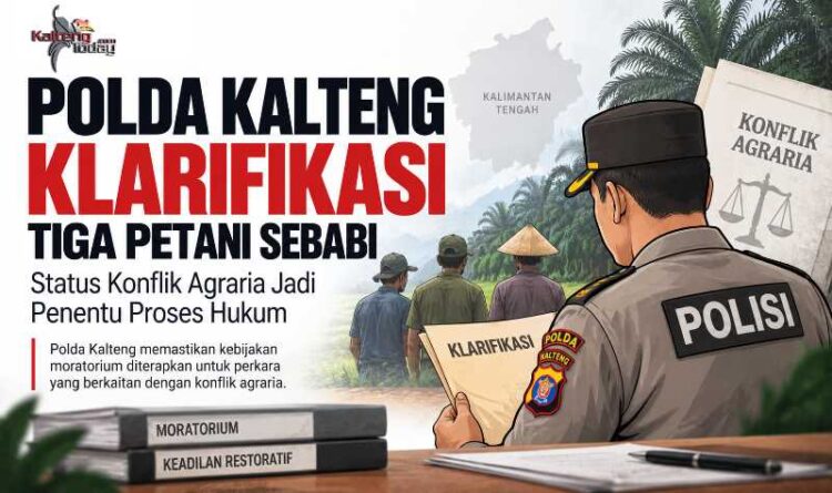 Polda Kalteng Klarifikasi Tiga Petani Sebabi, Status Konflik Agraria Jadi Penentu Proses Hukum
