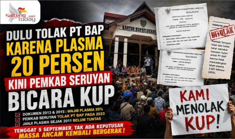 Dulu Tolak PT BAP karena Plasma 20 Persen, Kini Pemkab Seruyan Bicara KUP