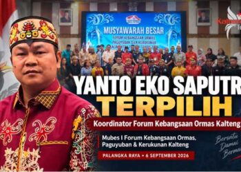 Yanto Eko Saputra Terpilih sebagai Koordinator Forum Kebangsaan Ormas Kalteng