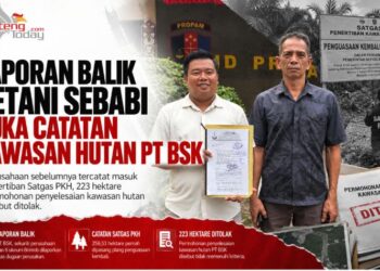 Laporan Balik Petani Sebabi Buka Catatan Kawasan Hutan PT BSK