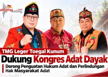 TMG Leger Toegal Kunum Dukung Kongres Adat Dayak, Dorong Penguatan Hukum Adat dan Perlindungan Hak Masyarakat Adat